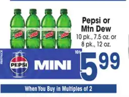 Jewel-Osco Pepsi or Mtn Dew offer