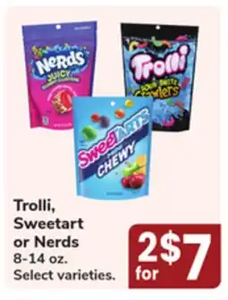 Jewel-Osco Trolli, Sweetart or Nerds offer