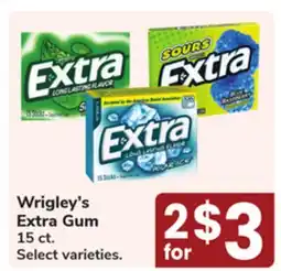 Jewel-Osco Wrigley's Extra Gum offer