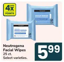 Jewel-Osco Neutrogena Facial Wipes offer