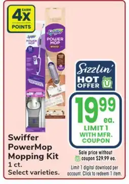 Jewel-Osco Swiffer PowerMop Mopping Kit offer