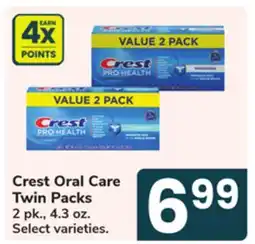 Jewel-Osco Crest Oral Care Twin Packs offer
