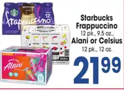 Jewel-Osco Starbucks Frappuccino 12 pk., 9.5 oz., Alani or Celsius offer