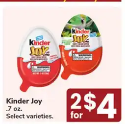 Jewel-Osco Kinder Joy offer