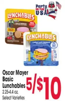 Jewel-Osco Oscar Mayer Basic Lunchables offer