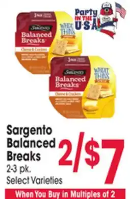 Jewel-Osco Sargento Balanced Breaks offer