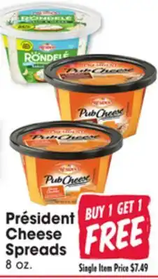 Jewel-Osco Président Cheese Spreads offer