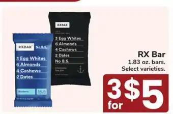 Jewel-Osco RX Bar offer