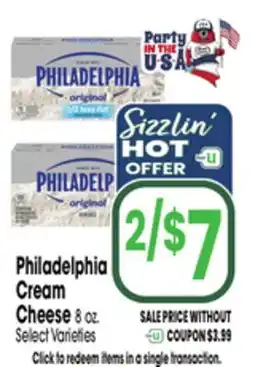 Jewel-Osco Philadelphia Cream Cheese offer