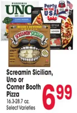 Jewel-Osco Screamin Sicilian, Uno or Corner Booth Pizza offer