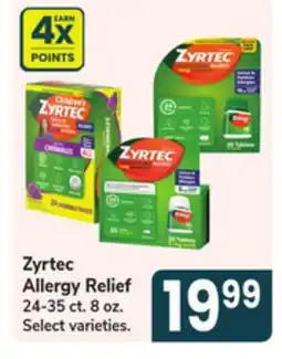 Jewel-Osco Zyrtec Allergy Relief offer
