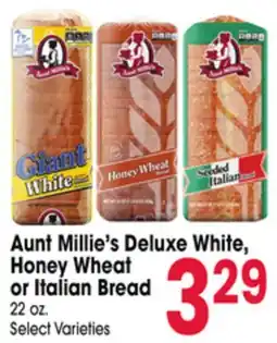 Jewel-Osco Aunt Millie's Deluxe White, Honey Wheat or Italian Bread offer