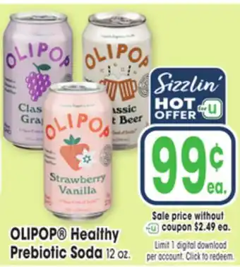 Jewel-Osco OLIPOP Healthy Prebiotic Soda offer