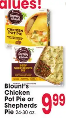 Jewel-Osco Blount's Chicken Pot Pie or Shepherds Pie offer