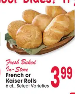 Jewel-Osco French or Kaiser Rolls offer