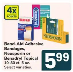 Jewel-Osco Band-Aid Adhesive Bandages, Neosporin or Benadryl Topical offer