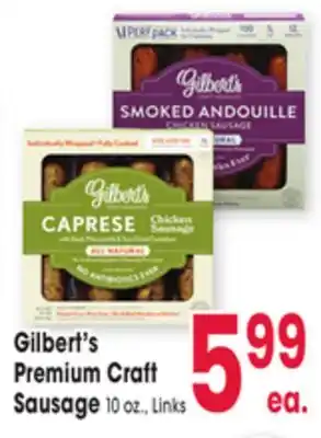 Jewel-Osco Gilbert's Premium Craft Sausage offer
