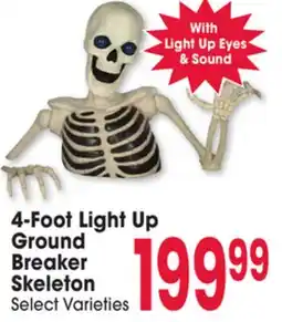 Jewel-Osco 4-Foot Light Up Ground Breaker Skeleton offer