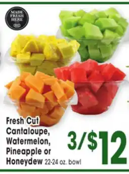 Jewel-Osco Fresh Cut Cantaloupe, Watermelon, Pineapple or Honeydew offer