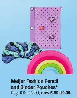 Meijer Meijer Fashion Pencil and Binder Pouches offer