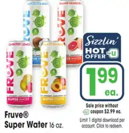 Jewel-Osco Fruve Super Water offer