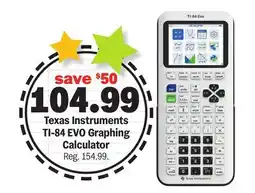 Meijer Texas Instruments TI-84 EVO Graphing Calculator offer
