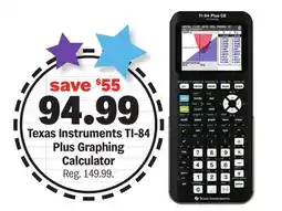 Meijer Texas Instruments TI-84 Plus Graphing Calculator offer