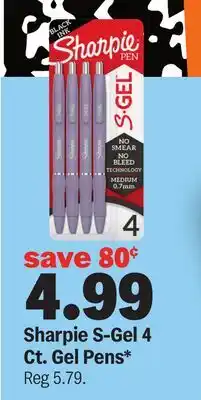 Meijer Sharpie S-Gel 4 Ct. Gel Pens offer