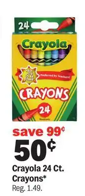 Meijer Crayola 24 Ct. Crayons offer