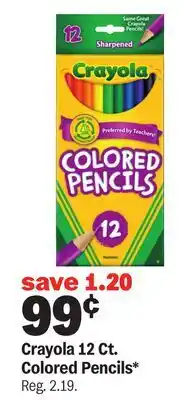 Meijer Crayola 12 Ct. Colored Pencils offer