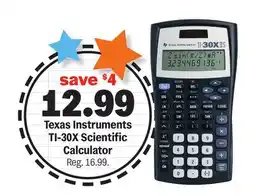 Meijer Texas Instruments TI-30X Scientific Calculator offer