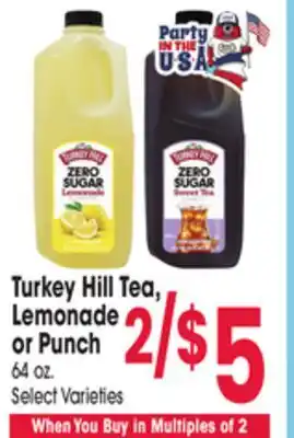 Jewel-Osco Turkey Hill Tea, Lemonade or Punch offer