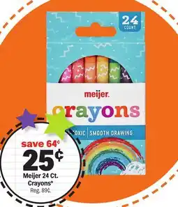 Meijer Meijer 24 Ct. Crayons offer