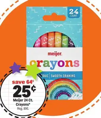 Meijer Meijer 24 Ct. Crayons offer
