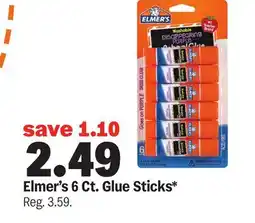 Meijer Elmer's 6 Ct. Glue Sticks offer