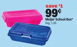 Meijer Meijer School Box offer