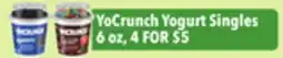 Tony’s Fresh Market YoCrunch Yogurt Singles offer