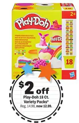Meijer Play-Doh 18 Ct. Variety Packs offer