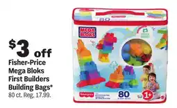 Meijer Fisher-Price Mega Bloks First Builders Building Bags offer