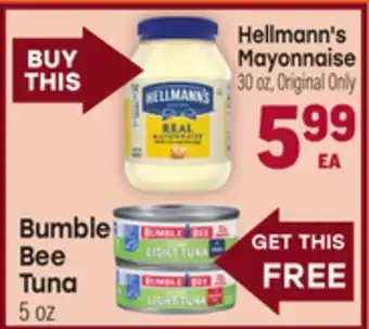 Tony’s Fresh Market Hellmann's Mayonnaise offer