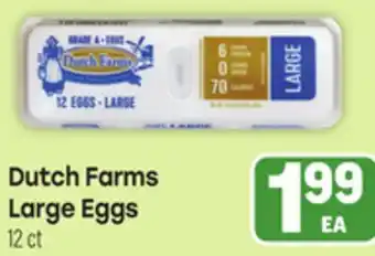 Tony’s Fresh Market Dutch Farms Large Eggs offer