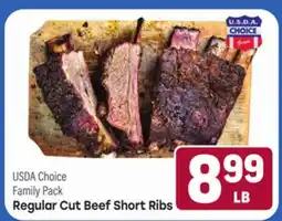 Tony’s Fresh Market USDA Choice Family Pack Regular Cut Beef Short Ribs offer