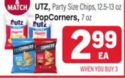 Tony’s Fresh Market UTZ, Party Size Chips, 12.5-13 oz PopCorners, 7 oz offer
