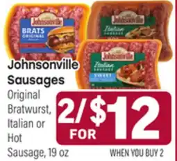 Tony’s Fresh Market Johnsonville Sausages offer