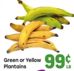 Tony’s Fresh Market Green or Yellow Plantains offer
