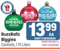Tony’s Fresh Market BuzzBallz Biggies offer