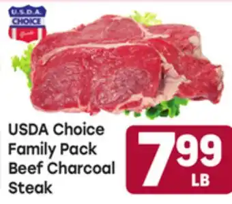 Tony’s Fresh Market USDA Choice Family Pack Beef Charcoal Steak offer