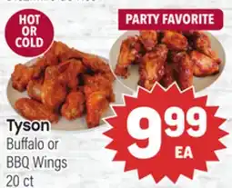 Tony’s Fresh Market Tyson Buffalo or BBQ Wings offer