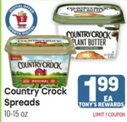 Tony’s Fresh Market Country Crock Spreads offer
