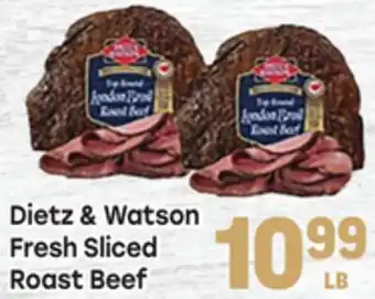 Tony’s Fresh Market Dietz & Watson Fresh Sliced Roast Beef offer